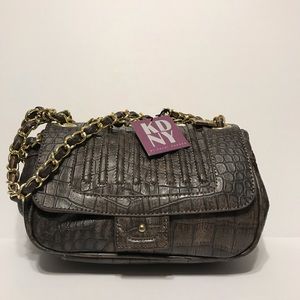 KDNY Bedford Crossbody Grey with tags